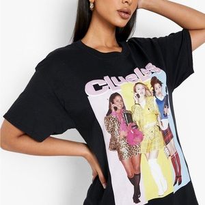 Lucky Brand Women’s White Clueless Cher  Dionne & Tai VTG Paramount Graphic Tee.